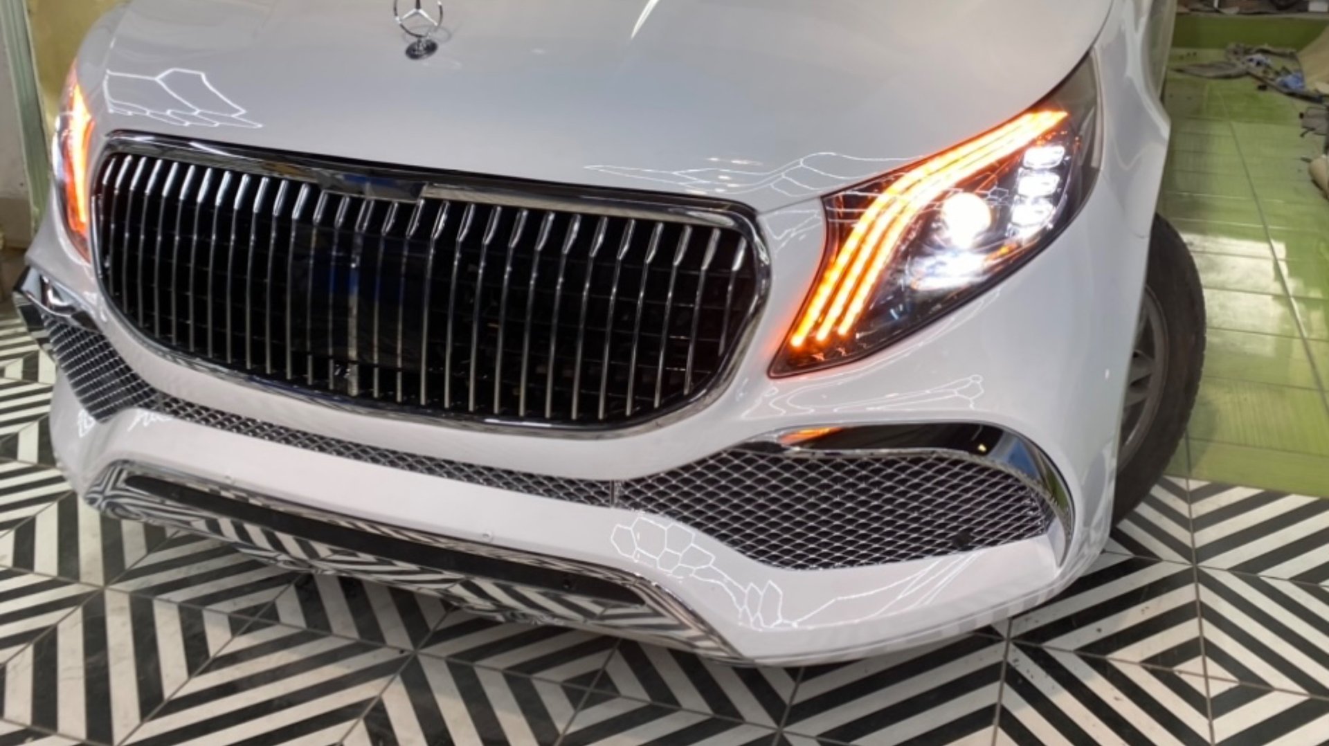 Рестайлинг Переделка Mercedes w639 в w447
 v classe Установка Покраска СПб