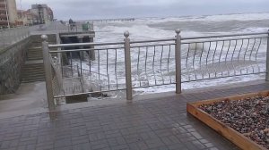 Шторм в Зеленоградске 24 октября 2018 года