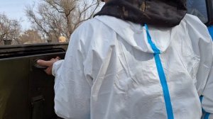 Катастрофа,чистка море от нефти.