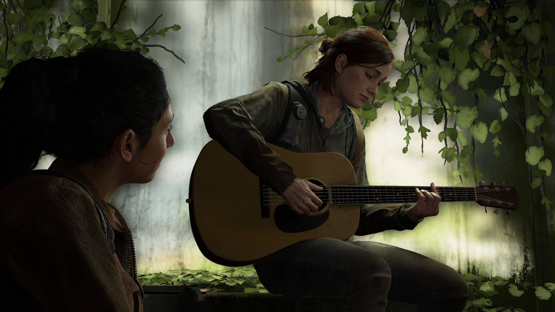 Элли играет на гитаре "Take on me" в The Last of Us Part II