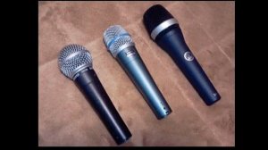 Dynamic Microphone Comparison Test SM58,BETA57A and AKG D5