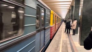 Еж-3/Ем-508 «Краснопресненский путеизмеритель» на станции Преображенская площадь