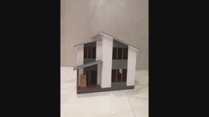 План участка 5 соток.Макет дома, масштаб 1:20.