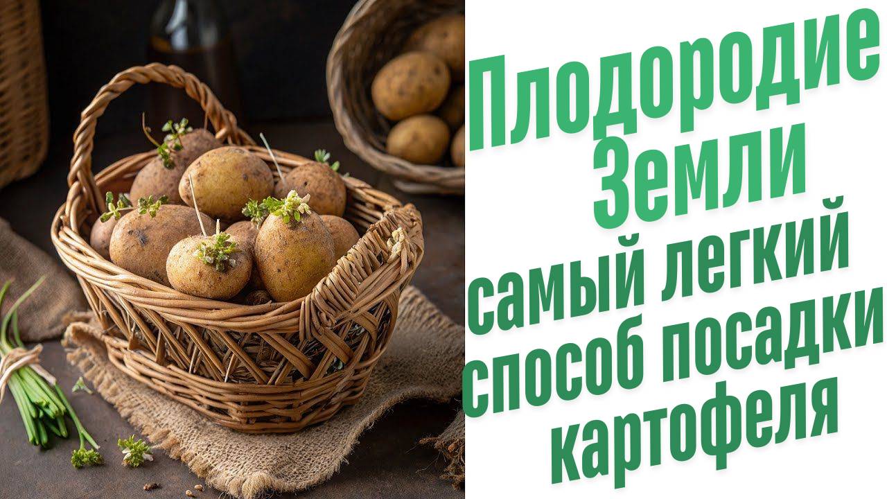 Посадка картошки весной.