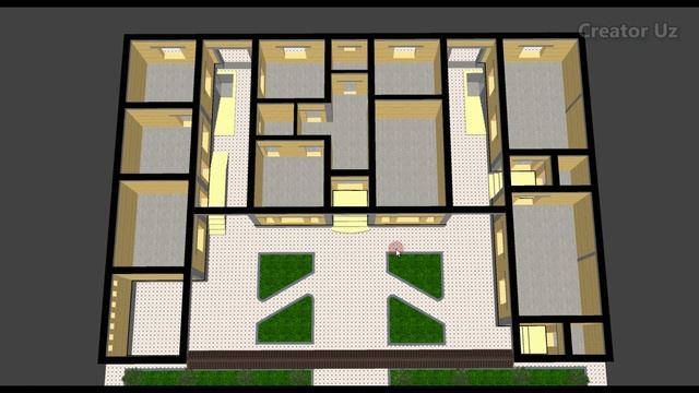 ✅ Кишлок шароитида 6 Сотих ерга 9 Хонали уй лойихаси | 233-Вариант смотреть онлайн