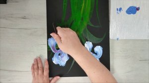 Рисуем в технике ONE STROKE ИРИСЫ очень просто