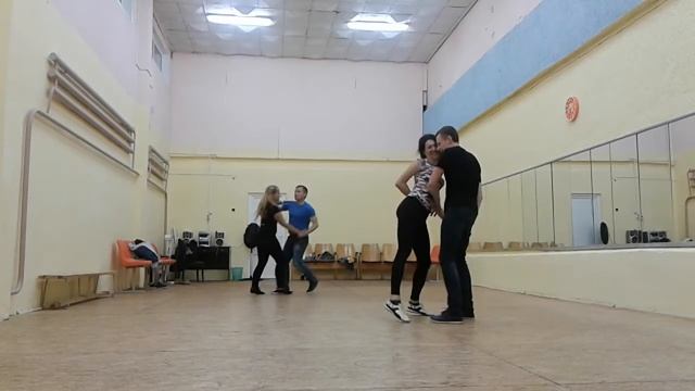 танец ЗУК протанцовочка DancA 19 09 16 Гомель Юля-Андрей Слава-Оксана