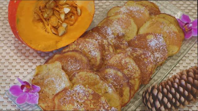 Тыквенные оладьи из зеленой гречки смотреть онлайн