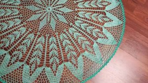 08-04-2025.Готовая работа. Голубая скатерть 🧶🌺