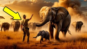 Он рискнул ЖИЗНЬЮ ради слонёнка, но это ПРИВЕЛО к неожиданной РЕАКЦИИ всего стада!