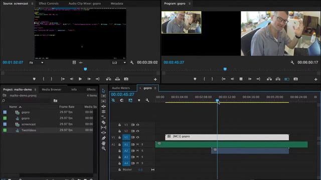How to cut between clips with Premiere Pro 8 aka multicam edit screencast смотреть онлайн