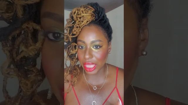 Wearing a one & done look from Danessa Myricks mini lightworks Vol. 3 palette!