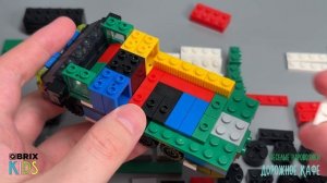 Собираем дорожное кафе из конструктора QBRIX KIDS - детские конструкторы с видеоинструкцией