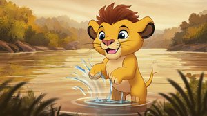 Львёнок купается (песня для детей)