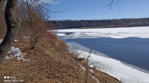 Природа реки Вятки в апреле. Ледоход. Спокойная красивая музыка.
