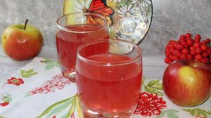 Компот с калиной и яблоками