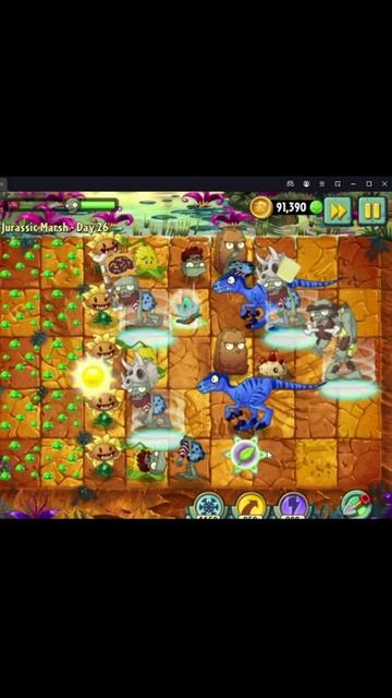 Растение против Зомби 2/PvZ2 Adventure Jurassic Marsh Day 26/Юрское Болото День 26 #pvz смотреть онлайн