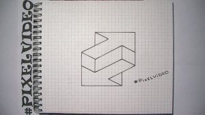 3д иллюзия по клеточкам #pixelvideo