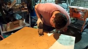 Барабан для смотки кабеля в гофре наша версия