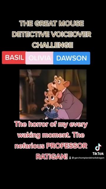 The Great mouse Detective voiceover challenge￼ смотреть онлайн