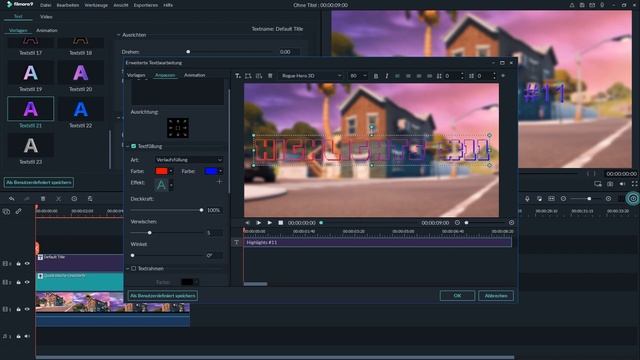 Krassen 3D Text mit Filmora in weniger 2 Minuten erstellen! Filmora Tutorial German. смотреть онлайн