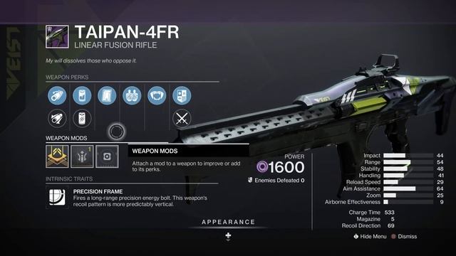 Banshee Selling GOD ROLL Taipan смотреть онлайн