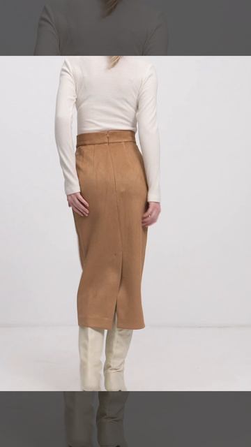Юбка-карандаш из замши (01-13BG) смотреть онлайн