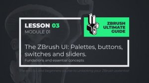 1-3 The Zbrush UI