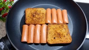 Бутерброды с яйцом, помидорами и сосисками_ простые идеи для завтрака и не только.
