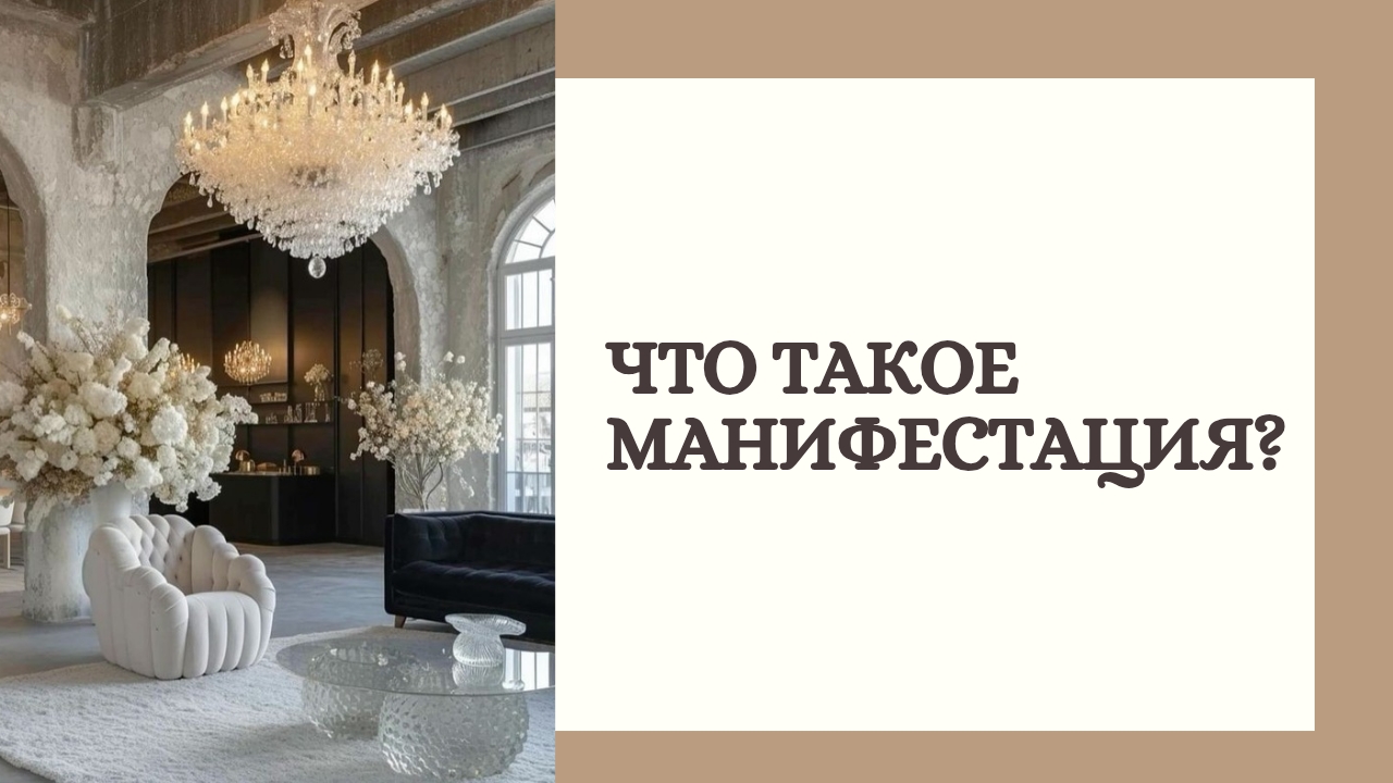 Что такое манифестация?