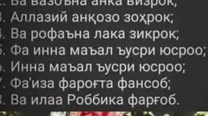 Сура Аш-Шахр, для решения всех проблем
