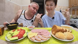 Мукбанг ура, наконец нашла РАБОТУ Вовану, что бы не СИДЕЛ НА МОЕЙ ШЕЕ! Семейный обед в России