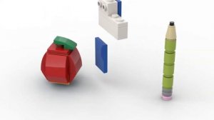 LEGO. Как построить карандаш, яблоко, книгу из лего. Полибег 40404 #lego #tutorial #bricklady