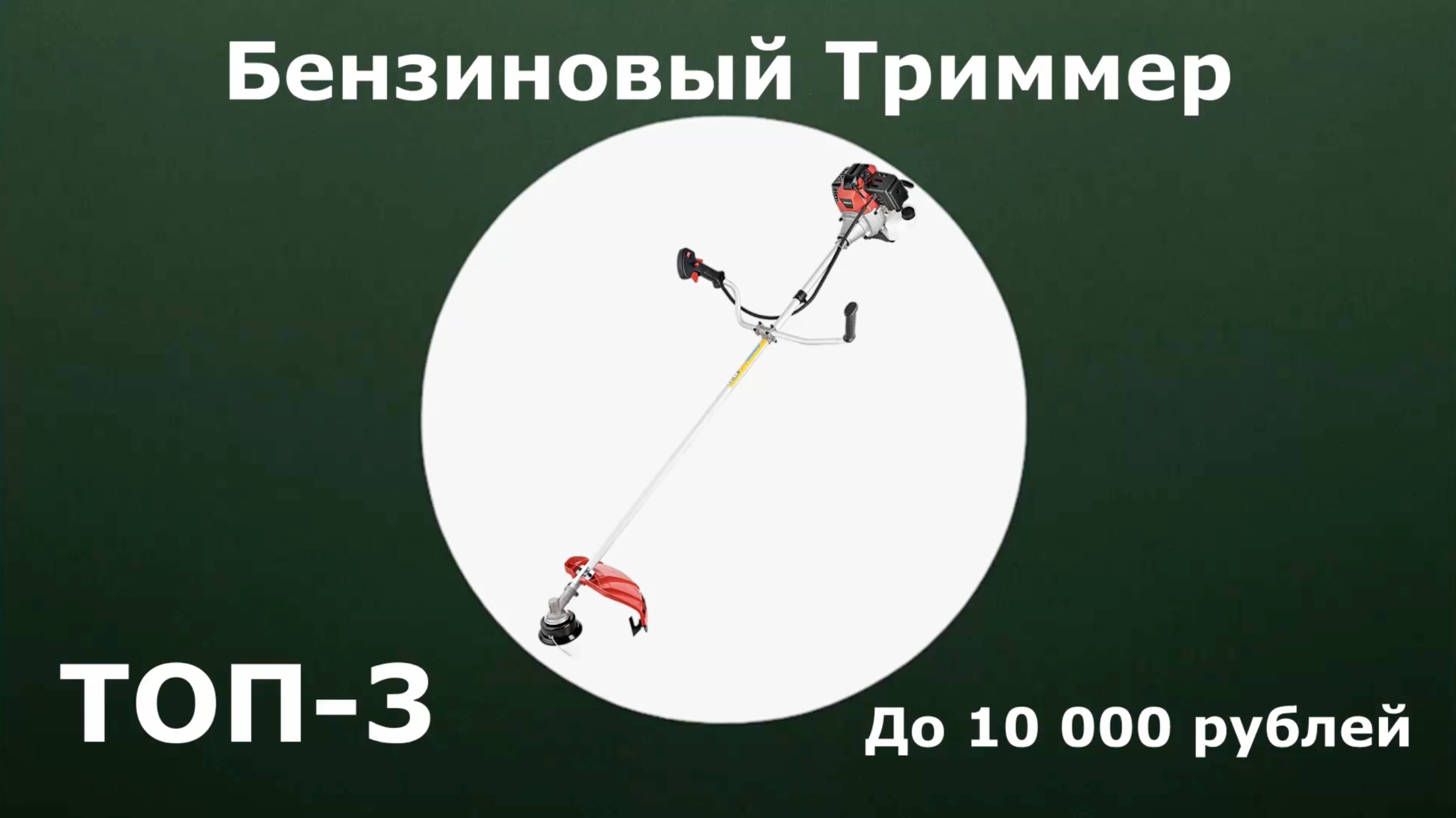 ТОП-3. Бензиновый триммер до 10 000 рублей