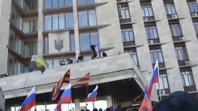 Радио Свободная Новороссия Донецк взятие ОГА 06 04 2014 смотреть онлайн
