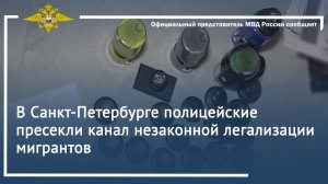 В Санкт-Петербурге полицейские пресекли канал незаконной легализации мигрантов