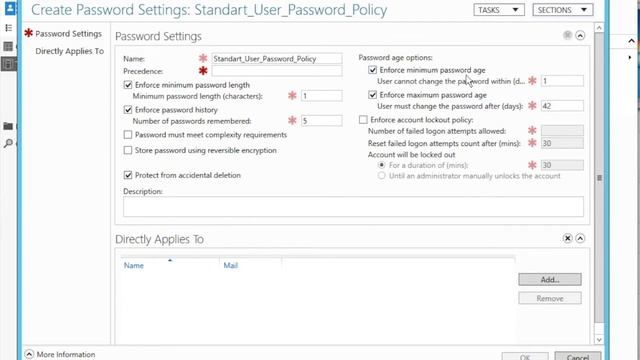Fine Grained Password Policy смотреть онлайн