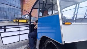 Двухместный веломобиль. Побывал на выставке