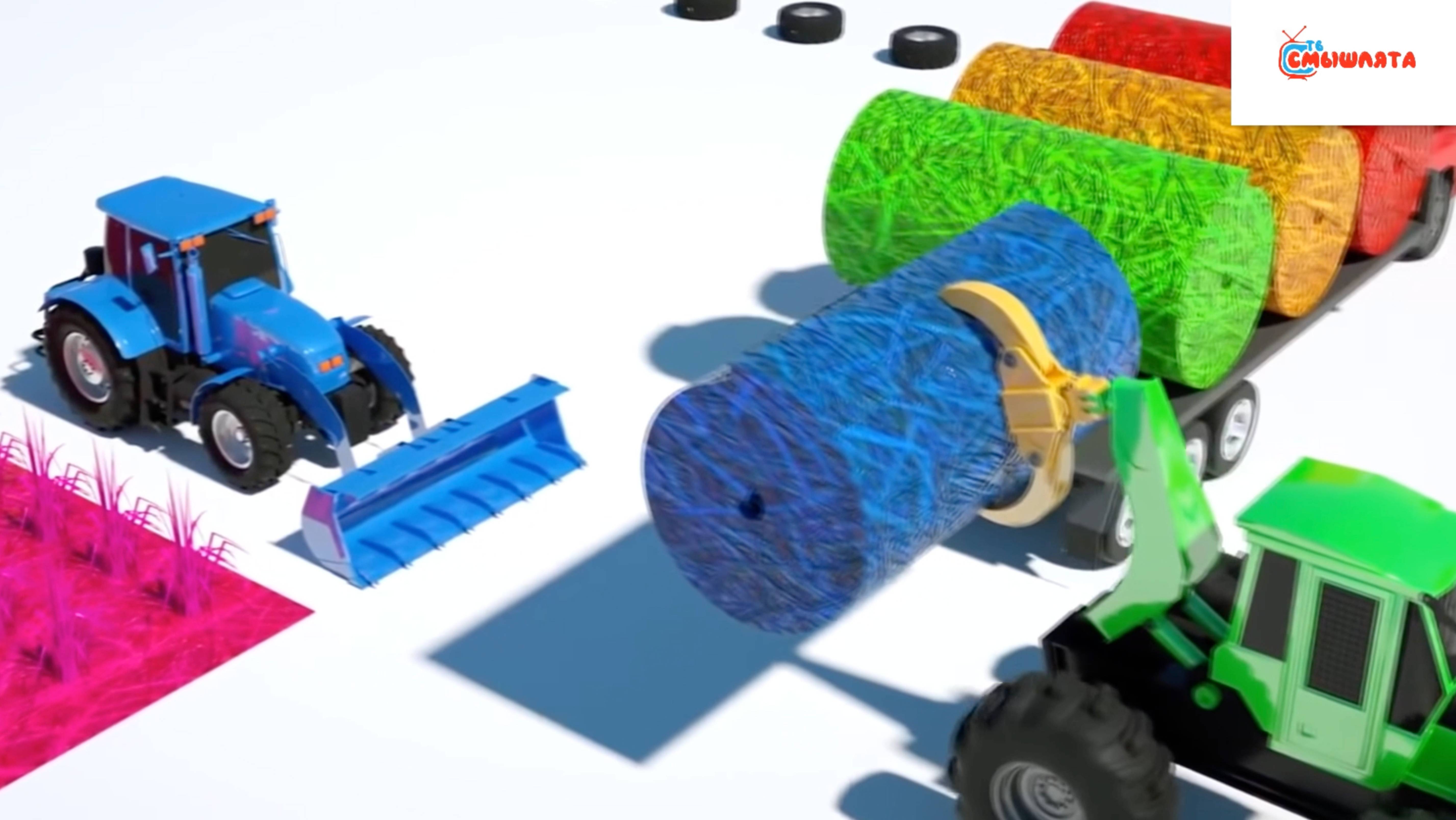 Учим цвета - ТРАКТОР / МАШИНКИ | Детское развивающее видео | Мультик для самых маленьких на русском смотреть онлайн