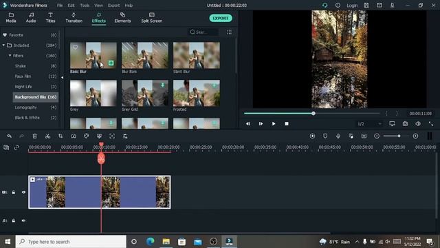 How to add Background Blur Effect in Wondershare Filmora X in Sinhala සිංහල || How To Use Effects