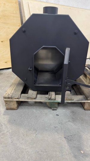 Выносная печь с водяным контуром. Делам печи из 430 и 304 нержавеющей стали.