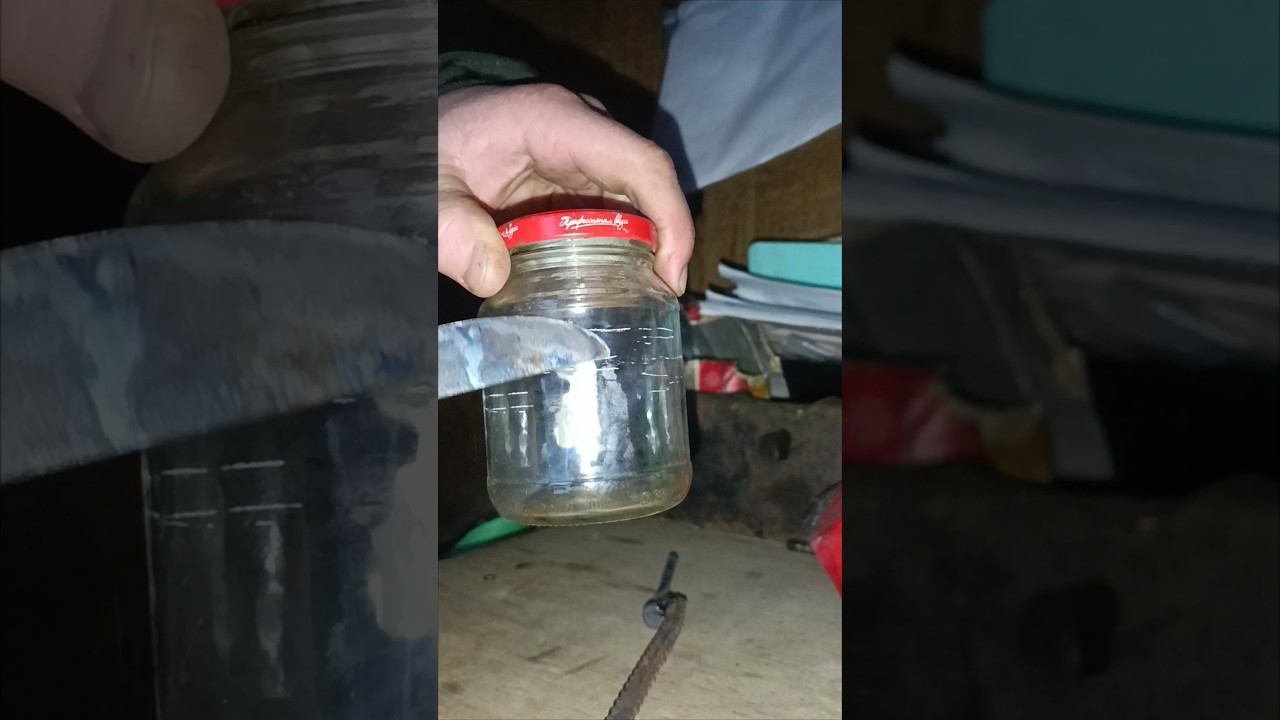 После закалки клинок из подшипника царапает стекло. смотреть онлайн