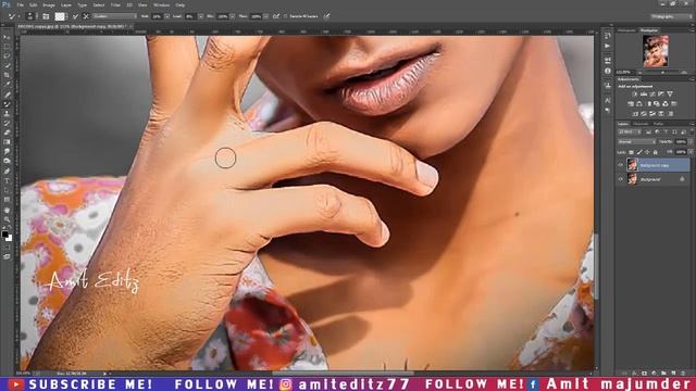 ATHARV RAUT Photo Skin Retouching || How To Skin Retouching in photoshop cc