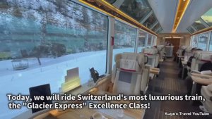 🇨🇭 Поездка на самом роскошном поезде Швейцарии! Класс превосходства Glacier Express