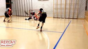 ФЛОРБОЛ---атака и добивание