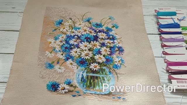 Моя вышивальная неделя с 31 марта по 6 апреля / Финиш Ромашки и васильки / Новый старт / Теремок смотреть онлайн