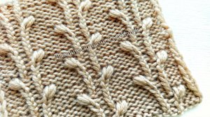 Такого узора вы ещё не видели 💥💥💥 Нежные веточки вербы для вязания женских и детских изделий