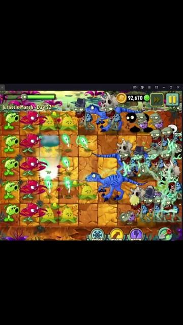 Растение против Зомби 2/PvZ2 Adventure Jurassic Marsh Day 22/Юрское Болото День 22 #pvz смотреть онлайн