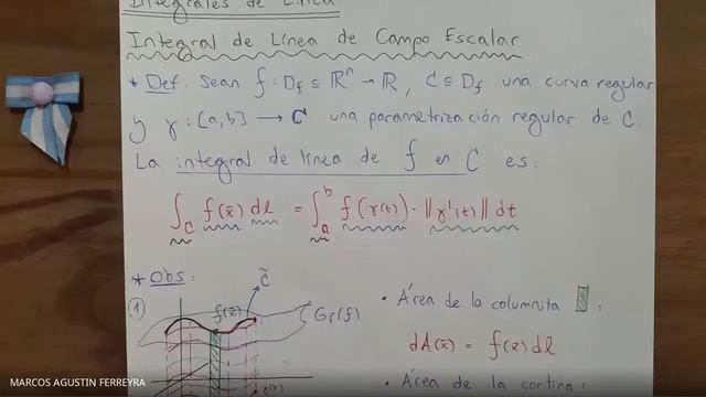 Clase 18 - 2 de 2 (Integrales de Linea) смотреть онлайн