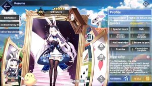 Azur Lane: New IJN Shimakaze L2D Skin Talk & Move (The White Rabbit of Wonderland) [1440p
